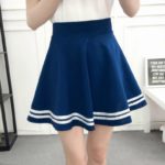 Dámská áčková krátká sukně - Xl, Modra