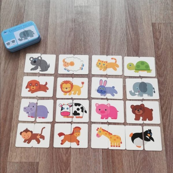 Dětské karty s motivem zvířat s krabičkou - Fruit