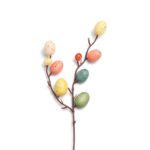 Velikonoční dekorační větev s umělými barevnými vajíčky - 8