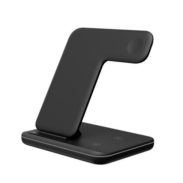 Bezdrátový nabíjecí stojan pro iPhone - mobilní telefon, hodinky a sluchátka - Type1-black