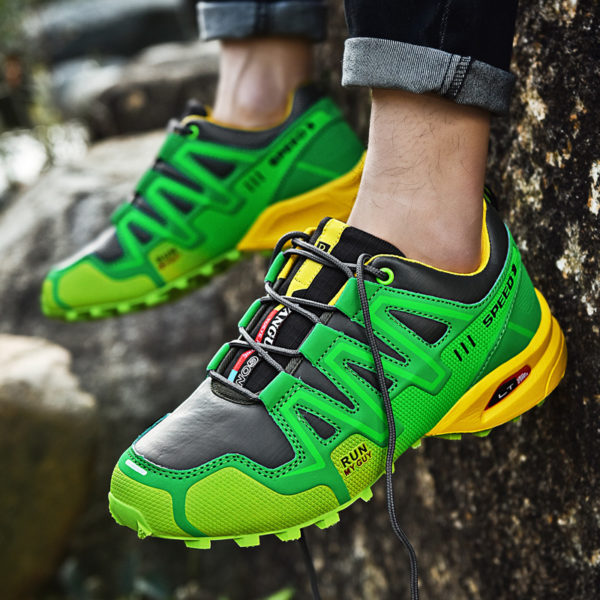 Outdoorové pánské protiskluzové trekové boty - v trendy barevném provedení