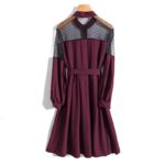 Nádherné síťované šaty Bianca - Burgundy, M