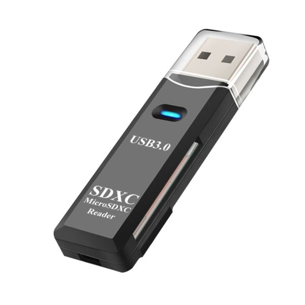 USB praktická chytrá čtečka karet - Cerna