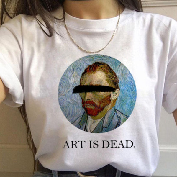 Stylové retro dámské tričko Van Gogh - 4852, Xl