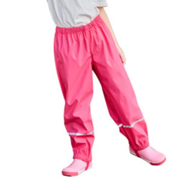 Dětské prodyšné nepromokavé kalhoty - unisex - Pink-pants, 10-let