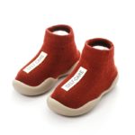 Kojenecké ponožky s gumovou podrážkou - Seda, 2-4-roky