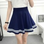 Dámská áčková krátká sukně - Xl, Modra