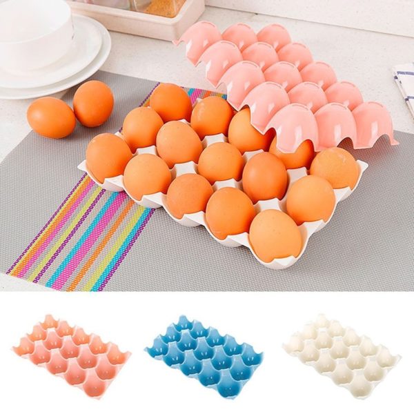 Kuchyňský barevný krásný úložný box na vajíčka - Ruzova