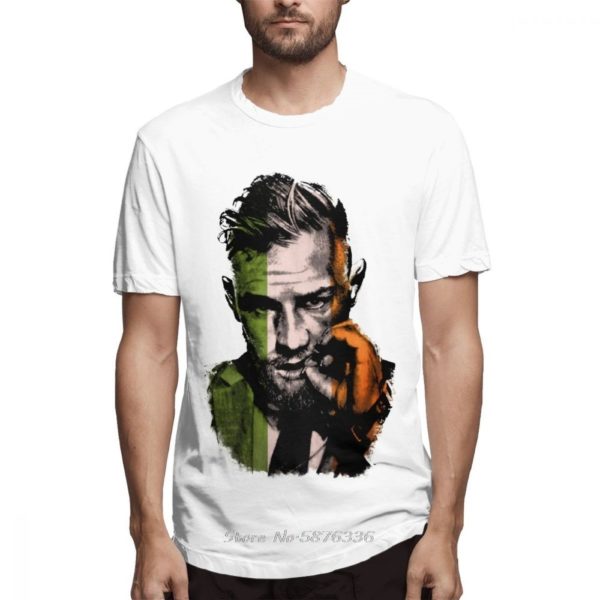 Pánské bavlněné triko Conor McGregor - Bila, Xxxl