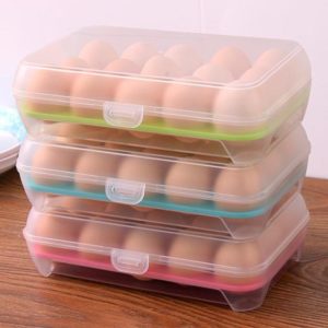 Barevný plastový box na skladování vajec