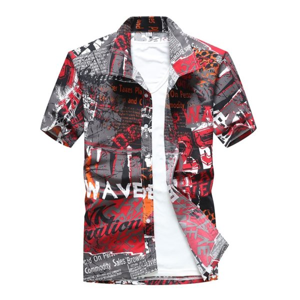 Stylová pánské košile v Havajském stylu - Asian-sizes-365458, 5xl