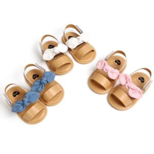 Krásné letní sandálky s mašličkou pro holčičky v různých barvách