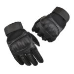 Motorkářské černé protiskluzové rukavice - Black, Xl