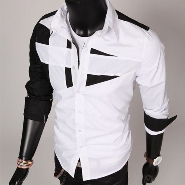Stylová pánská košile s dlouhým rukávem Giovanni - Bila, Xxxl