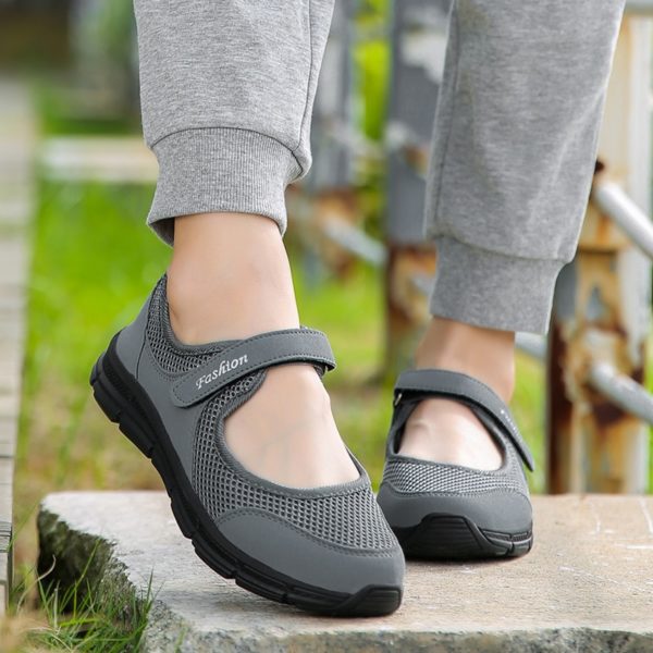 Dámské letní uzavřené sandály - Dark-grey, 41