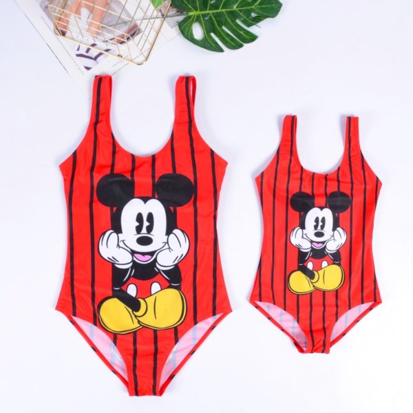 Super roztomilé plavky pro maminku a dcerku Mickey