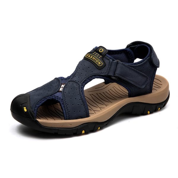 Pánské letní sandály v modré barvě