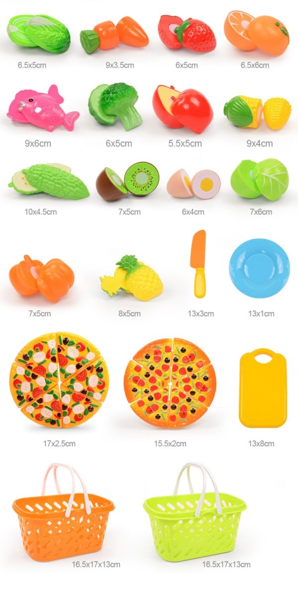 Plastové ovoce a zelenina pro děti - až 37 ks - Krajeci-pizza-2