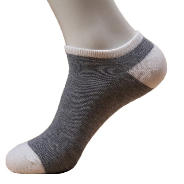 Sada pánských kotníkových ponožek - 5 párů - White, One-size