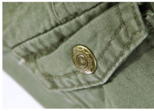 Pánské stylové kalhoty s kapsami Military - Hneda, 42