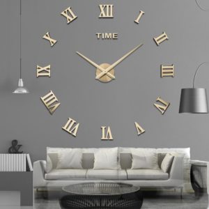 Dekorační nalepovací stylové hodiny do domácnosti