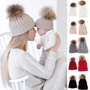 Luxuní set čepic pro maminku a miminko