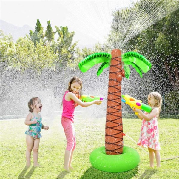 Nafukovací postřikovač na vodu ve tvaru palmy