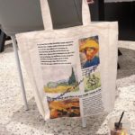 Grafická látková nákupní taška Van Gogh - STOP IGELITKÁM! - Varianta-10