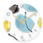 Kreativní kulaté nástěnné hodiny v originálním designu - Style-1, 30-cm