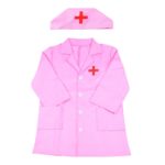 Dětský maškarní lékařský kabátek + čepička - White