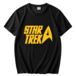 Pánské oversize stylové triko s potiskem Star Trek