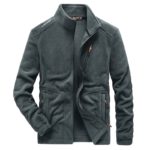 Pánská teplá fleecová bunda - Gray, 5xl