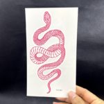Voděodolné falešné tetování hada - 1-ks