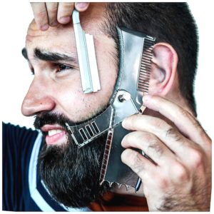 Profesionální kadeřnický tvarovač vousů / hřeben