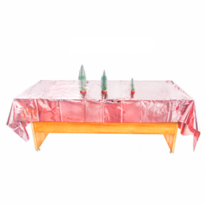 Rose Gold dekorační ubrus na stůl (273cm tablecloth)