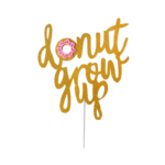 Hravé závěsné narozeninové nápisy ve vzoru donutů - 1pcs-cake-topper