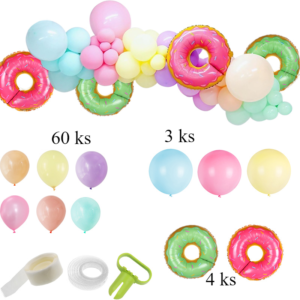 Velký set barevných párty balónků 70 ks (70pcs balloon set)