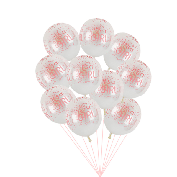Set balónků na určení pohlaví miminka 10 ks