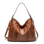 Luxusní dámská koženková kabelka ve vintage stylu - kolekce 2021 - Gray, 39-14-29-cm