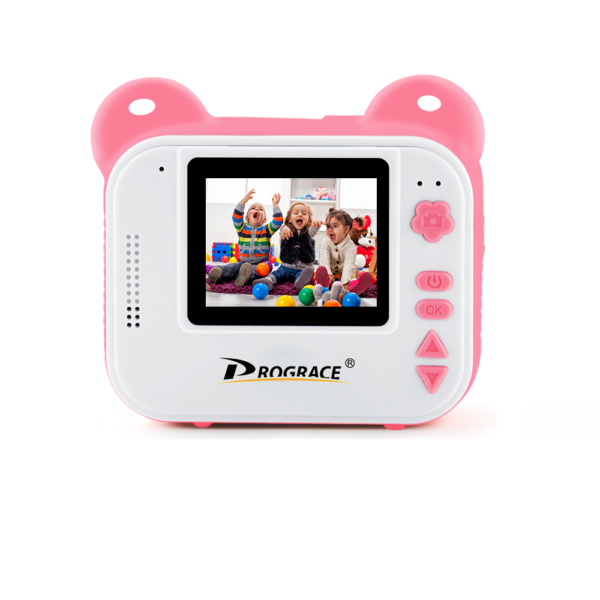 Dětský roztomilý fotoaparát / videokamera na termo kotoučky - 8g-card-blue-camera