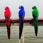 Zahradní dekorační realistický papoušek - F
