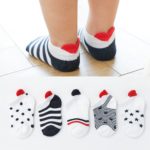 Dětské kotníčkové ponožky se srdíčky - 5 párů