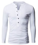 Stylové pánské tričko s knoflíčky Joseph - V5, Xxl