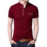 Luxusní pánské polo tričko s knoflíčky Jason - Cervena, 5xl
