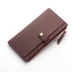 Dámská dlouhá elegantní peněženka - Darkpink