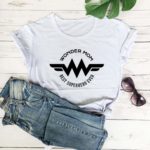 Dámské triko s krátkým rukávem a nápisem Wonder Mom - Navy-blue-white-txt, 3xl