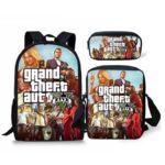 Sada školních tašek s cool potiskem Grand Theft Auto - Picture color 11