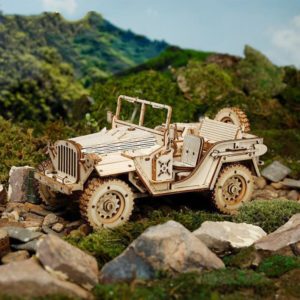 Dřevěné 3D vzdělávací puzzle - Jeep