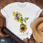 Dámské tričko s krásným potiskem zvířat a letních květin - Gjs22160, 4xl