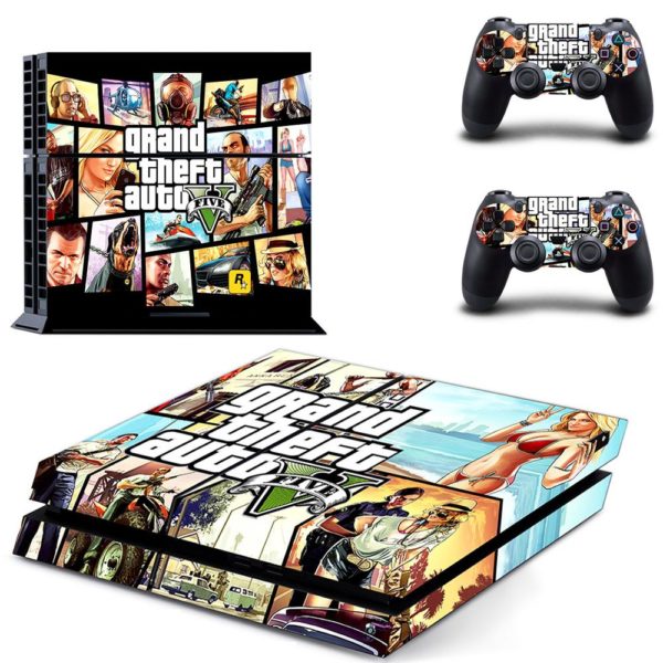 Samolepicí ochranný kryt na herní ovladače s motivem Grand Theft Auto 5 - GCTM5141